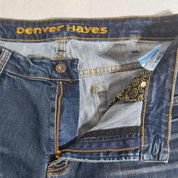 Denver Hayes Bootcut jeans men's size 38/32 dark washed ink blue colour - Picture 8 of 13